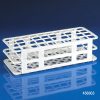 Snap-N-Rack Tube Rack for 16mm and 17mm Tubes, 60-Place, PP, White